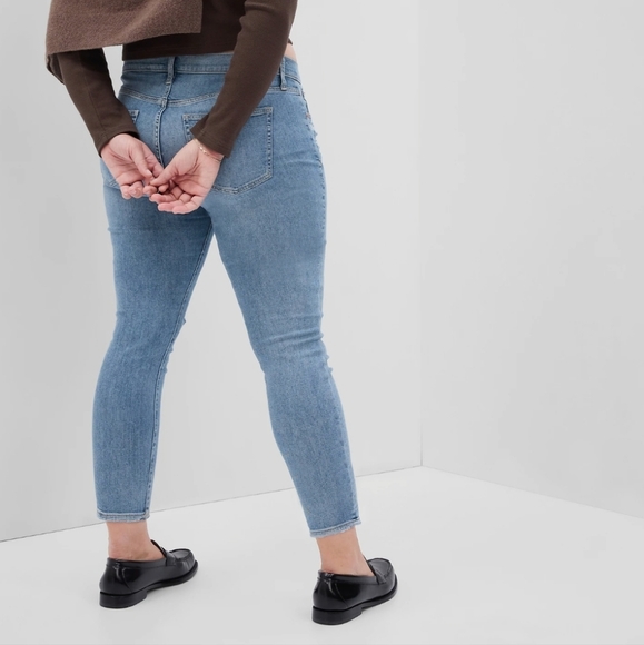 Gap True Skinny Jeans Jeggings Casual Basic Denim Mid Rise Stretchy Acid Wash 27 - Picture 1 of 10
